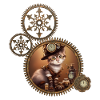 Kleines Steampunk-Kätzchen