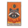 Waschbär Teufel Tarotkarte Tarot
