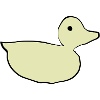 Duck Duck Yellow Animal Symbol