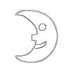 Moon Symbol Motif Night