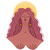 Zufriedene Frau