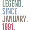 Legend Since January 1991
