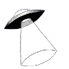 Außerirdisch cool UFO