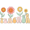 Groovy Floral Teacher