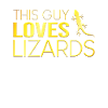 This guy loves lizards