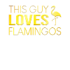 This guy loves flamingos