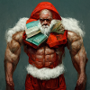 Bodybuilder Santa