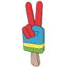 Popsicles Peace Sign Peace