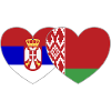 Serbia Belarus Flag Heart