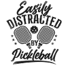 Pickleball facilement distrait par