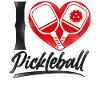 Pickleball Heart I Love Pickleball