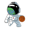 Basketball Astronaut Basketball Player