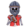 American Football Skeleton