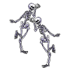 Dancing skeletons