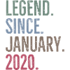 Légende depuis janvier 2020