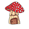 Bizarre mushroom