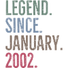 Legend Since January 2002