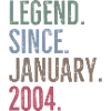 Legend Since January 2004