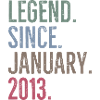 Legend Since January 2013