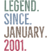 Legend Since January 2001