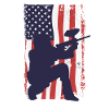 American Flag Paintball