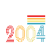 Awesome Since 2004 Birthday 2004 Vintage 2004