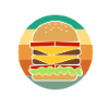 Nourriture délicieuse : Burger Hamburger Chef