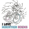 I love mountain biking