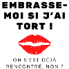 Tee-shirt drague embrasse moi