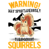 Warnung Eichhörnchen Grauhörnchen