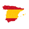 Spain, flag, outline, souvenir
