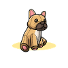 Français Bulldog Dog Doudou Jouet