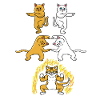Cat Fusion Superpower Anime Funny