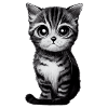 Drawn cat
