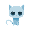 little blue cat