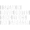 speak lyrics and sarcasm