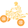 Technisches ATV-Design für Quad-Biker