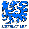 Abstract art in blue