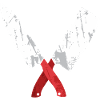 Chef's knife crossed