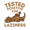 Tired Lazy Dinosaur Funny Saying