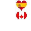 Kanada und Spanien Genie / Geschenk