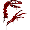 Therizinosaurus skeleton blood