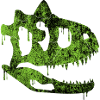 carnotaurus green skull