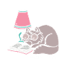 Cat Book Lovers Read Books