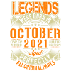 2021 October Birthday Legend