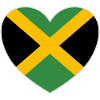 Jamaica Flag Heart