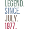Legend Since July 1977