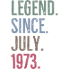 Legend Since July 1973