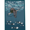 Only dead fish