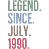 Legend Since July 1990